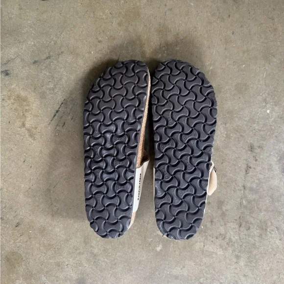 Birkenstock Gizeh Birko-Flor “Pearl White” Leather Sandals - Sz 40 - Picture 4 of 4